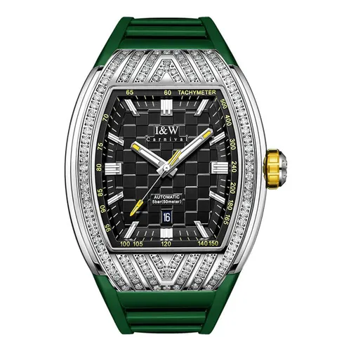 Đồng Hồ Nam I&W Carnival 727G-S3 Màu Xanh Bạc