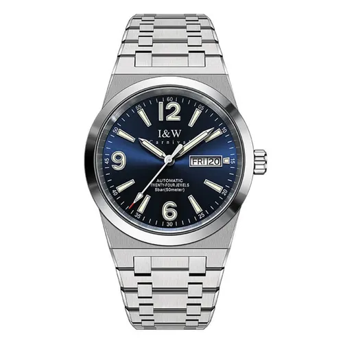 Đồng Hồ Nam I&W Carnival 730G-T1 Màu Xanh Bạc
