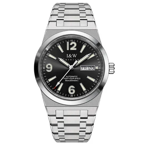 Đồng Hồ Nam I&W Carnival 730G-T2 Màu Đen - Bạc