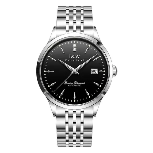 Đồng Hồ Nam I&W Carnival 731G-T3 Màu Đen - Bạc