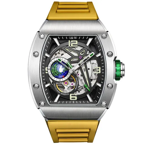 Đồng Hồ Nam I&W Carnival 737G-S3 Automatic Sport Màu Vàng Bạc