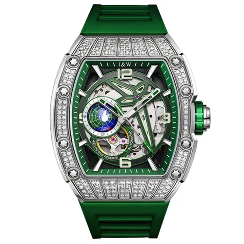 Đồng Hồ Nam I&W Carnival 737G1-S1 Automatic Sport Màu Xanh Lá