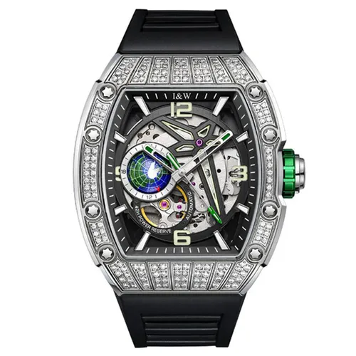 Đồng Hồ Nam I&W Carnival 737G1-S2 Automatic Sport Màu Đen Xám