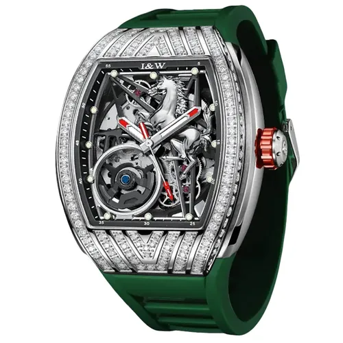 Đồng Hồ Nam I&W Carnival 768G-S2 Automatic Màu Xanh Lá