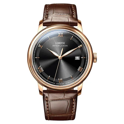 Đồng Hồ Nam Lobinni LB14003G-D2 Màu Nâu Đen
