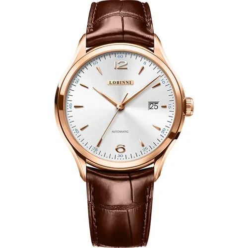 Đồng Hồ Nam Lobinni LB16005G-D1 Màu Nâu - Vàng Hồng