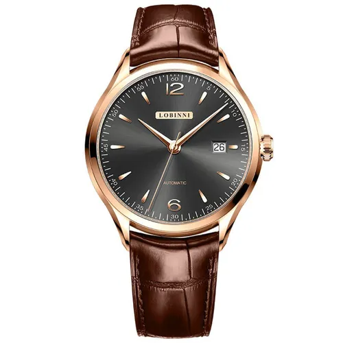Đồng Hồ Nam Lobinni LB16005G-D2 Màu Nâu Đen