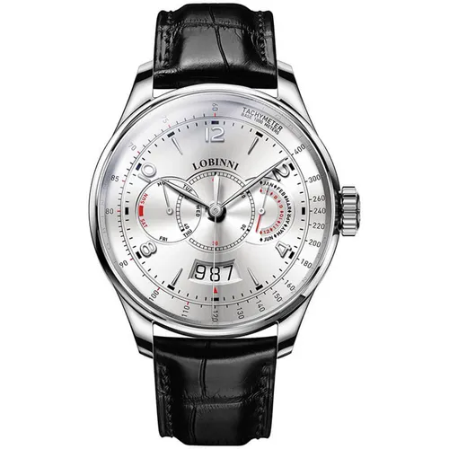 Đồng Hồ Nam Lobinni LB16013G-D3 Màu Đen Bạc