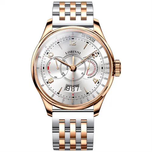 Đồng Hồ Nam Lobinni LB16013G-T1 Màu Bạc - Vàng Hồng