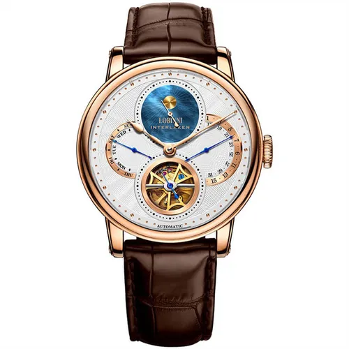 Đồng Hồ Nam Lobinni LB16015G-D1 Màu Nâu - Vàng Hồng