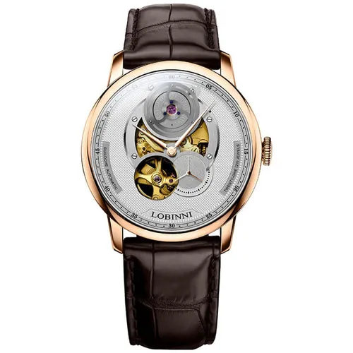 Đồng Hồ Nam Lobinni LB16020G-D1 Màu Nâu - Vàng Hồng