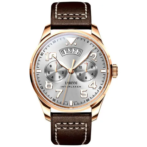 Đồng Hồ Nam Lobinni LB16051G-D1 Màu Nâu - Vàng Hồng