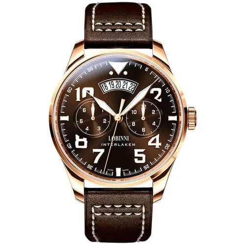 Đồng Hồ Nam Lobinni LB16051G-D2 Màu Nâu