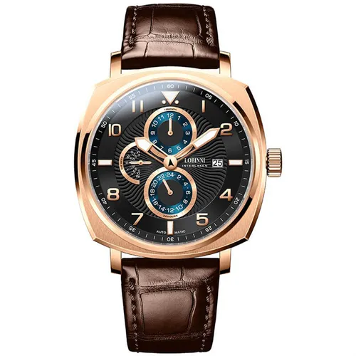Đồng Hồ Nam Lobinni LB16053G-D2 Màu Nâu Đen