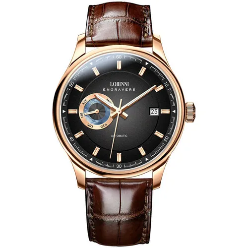 Đồng Hồ Nam Lobinni LB17017G-D2 Màu Nâu Đen