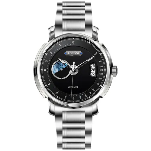 Đồng Hồ Nam Lobinni LB17511G-T2 Màu Đen Bạc