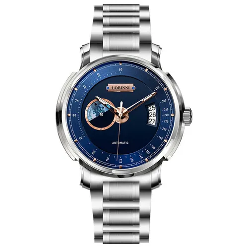 Đồng Hồ Nam Lobinni LB17511G-T3 Màu Xanh Bạc