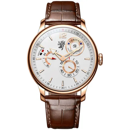 Đồng Hồ Nam Lobinni LB18012G-D1 Màu Nâu - Vàng Hồng