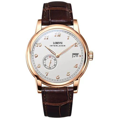 Đồng Hồ Nam Lobinni LB1888G-D1 Màu Nâu Bạc