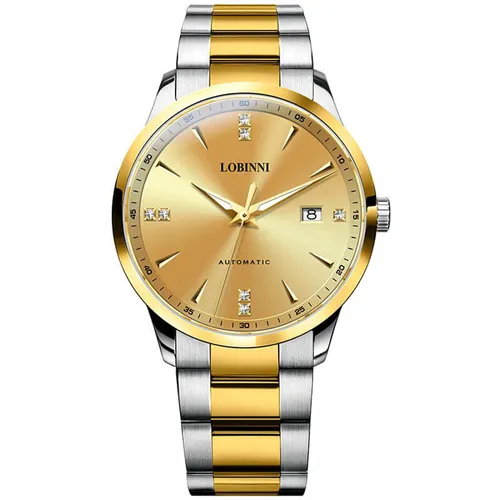 Đồng Hồ Nam Lobinni LB19002G-T2 Màu Bạc Vàng