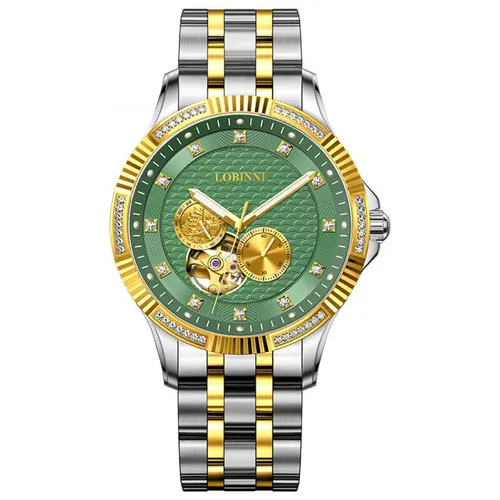 Đồng Hồ Nam Lobinni LB19006G-T2 Màu Xanh Bạc