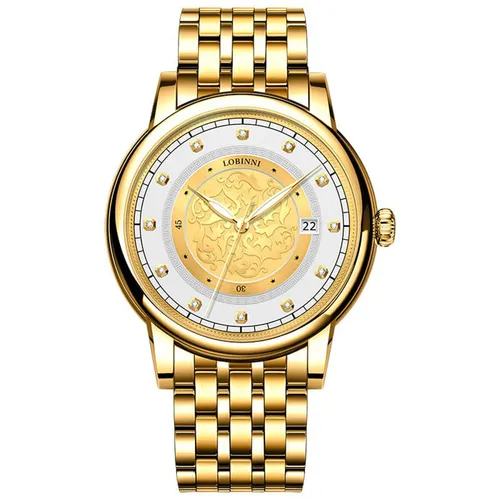 Đồng Hồ Nam Lobinni LB19008G-T1 Màu Bạc Vàng