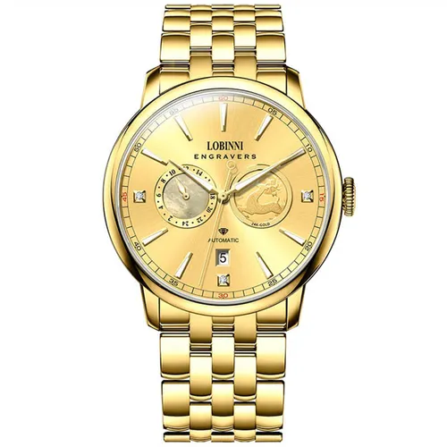 Đồng Hồ Nam Lobinni LB19015G-T3 Màu Vàng