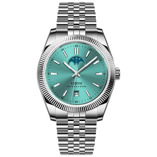 Đồng Hồ Nam Lobinni LB19018G-T2 Màu Xanh Bạc