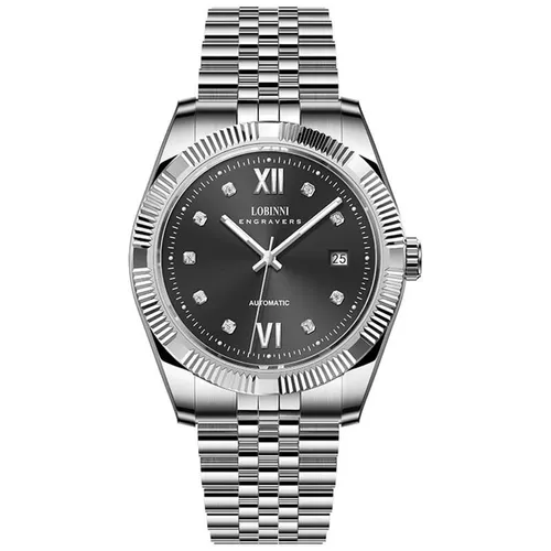 Đồng Hồ Nam Lobinni LB19019G-T2 Màu Đen Bạc