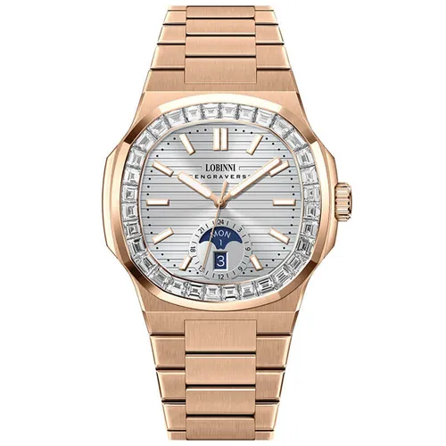 Đồng Hồ Nam Lobinni  LB19069G (19069-A2-T1) Màu Vàng Hồng