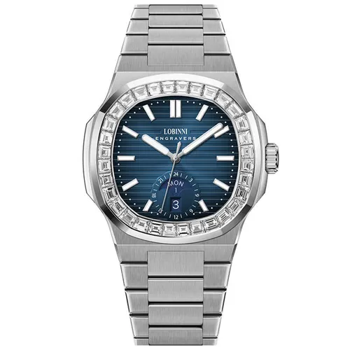 Đồng Hồ Nam Lobinni  LB19069G (19069-A2-T4) Màu Xanh Bạc