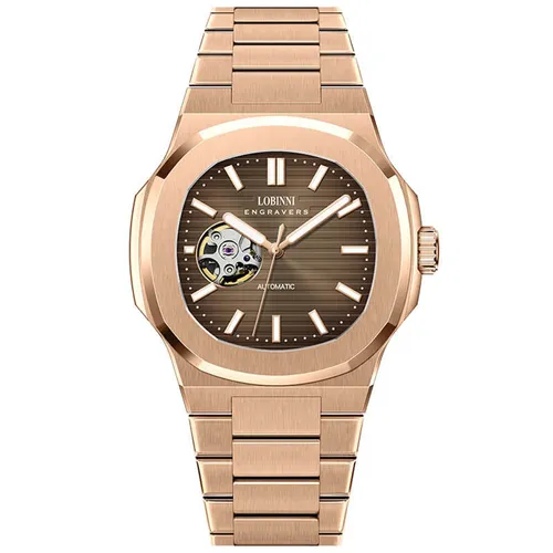 Đồng Hồ Nam Lobinni  LB19069G (19069-B1-T3) Màu Nâu - Vàng Hồng