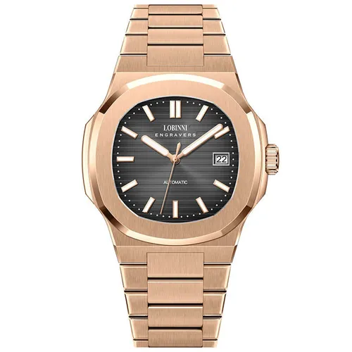 Đồng Hồ Nam Lobinni LB19069G (19069-C1-T2) Màu Đen - Vàng Hồng