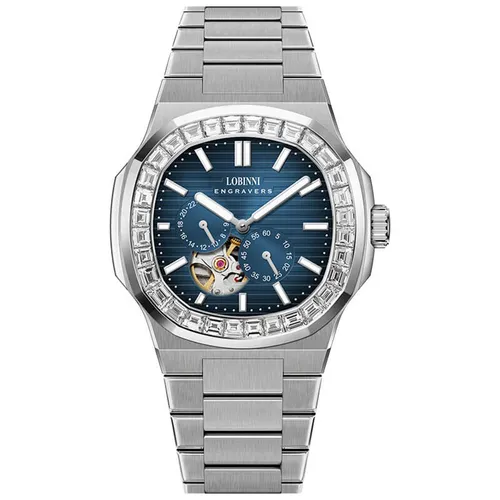 Đồng Hồ Nam Lobinni LB19069G (19069-F2-T4) Màu Xanh Bạc