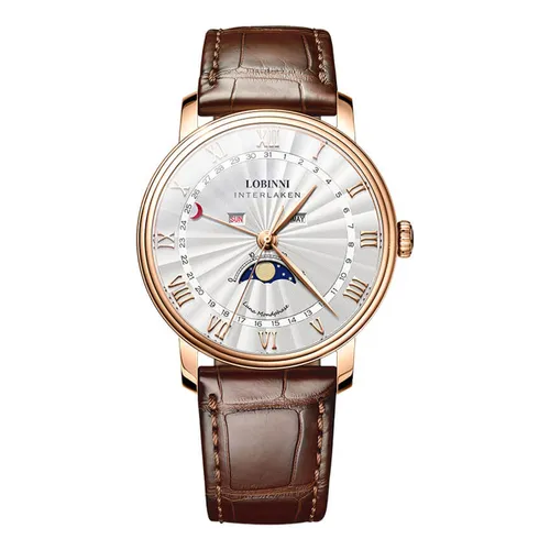 Đồng Hồ Nam Lobinni Quartz Watch LB3603G-D1 Màu Nâu/Bạc