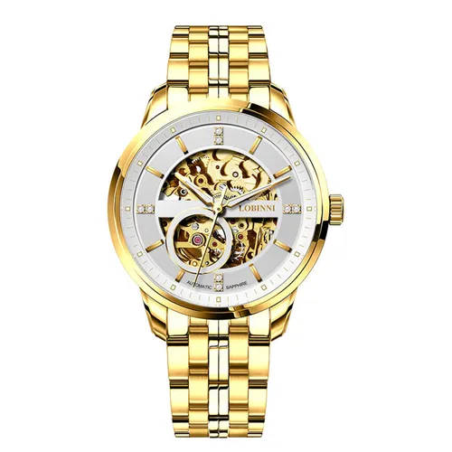 Đồng Hồ Nam Lobinni Watch LB5014G-T1 Màu Vàng Gold