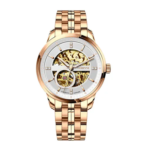 Đồng Hồ Nam Lobinni Watch LB5014G-T2 Màu Vàng Hồng