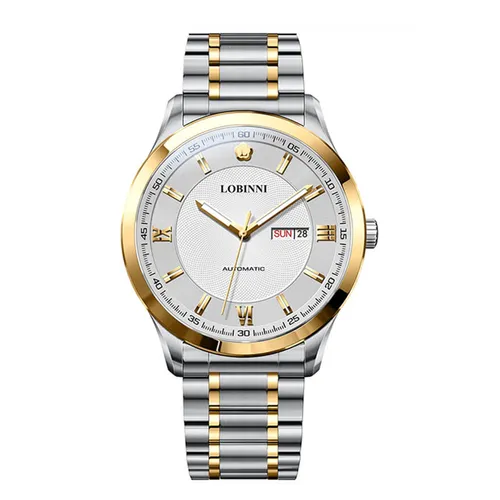 Đồng Hồ Nam Lobinni Watch LB9002G-T1 Màu Bạc/Vàng Gold