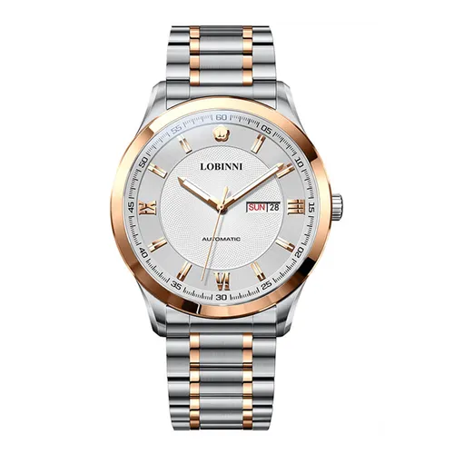 Đồng Hồ Nam Lobinni Watch LB9002G-T2 Màu Bạc/Vàng Hồng