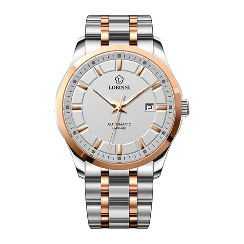 Đồng Hồ Nam Lobinni Watch LB9005G-T2 Màu Bạc/Vàng Hồng