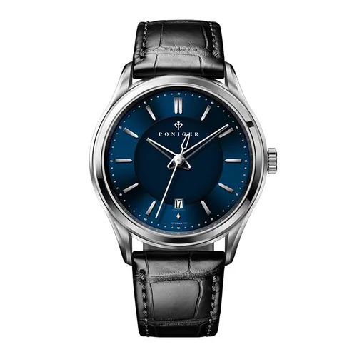 Đồng Hồ Nam Poniger Automatic P513G-D2 Màu Đen Phối Xanh