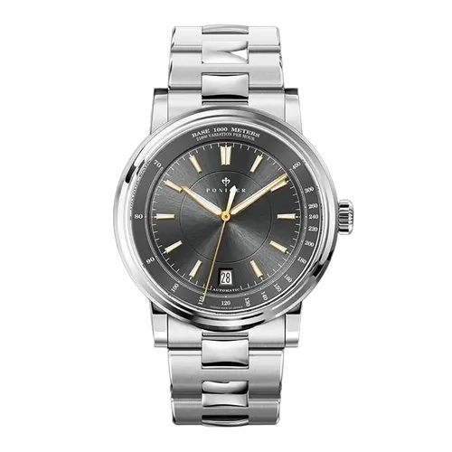 Đồng Hồ Nam Poniger Automatic P517G-T2 Màu Đen - Bạc