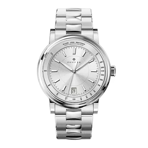Đồng Hồ Nam Poniger Automatic P517G-T3 Màu Bạc