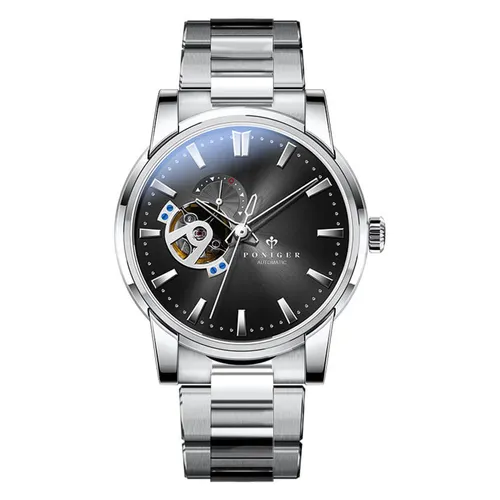Đồng Hồ Nam Poniger Automatic P519G-T3 Màu Đen - Bạc