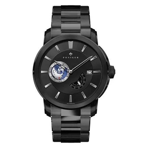 Đồng Hồ Nam Poniger Automatic Watch P523G-T3 Màu Đen
