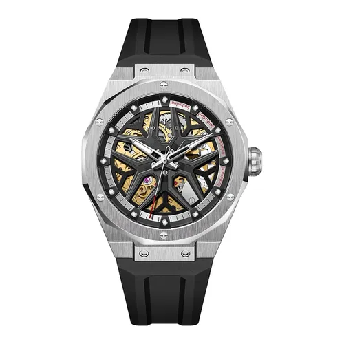 Đồng Hồ Nam Poniger Automatic Watch P618G-S4 Màu Đen Xám