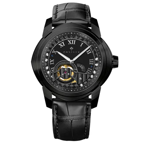 Đồng Hồ Nam Poniger P529G-D2 Automatic Màu Đen