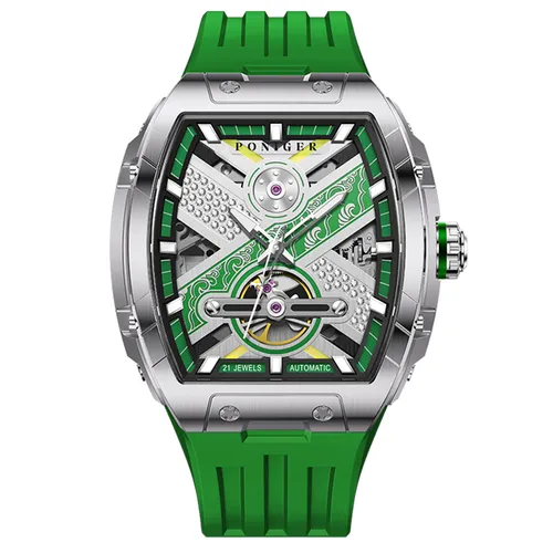 Đồng Hồ Nam Poniger P615G-S4 Automatic Màu Xanh Bạc