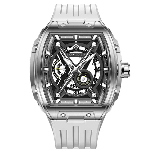 Đồng Hồ Nam Poniger P616G-S1 Automatic Màu Xám Bạc