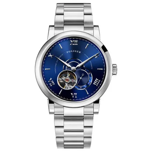 Đồng Hồ Nam Poniger P683G-T4 Automatic Màu Xanh Bạc